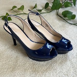 Nine West peep toe heels